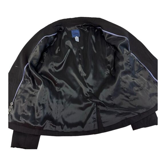 J Crew‎ 100% Wool Black Preppy Office Blazer Size 2 - Picture 10 of 11